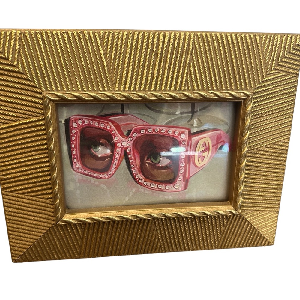 Gold Framed Gucci Gift Catalog Sunglasses Picture
